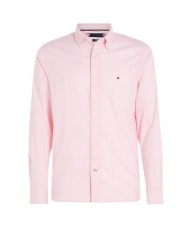 Tommy Hilfiger 1985 Collection TH Flex Regular Fit Shirt In Classic Pink - MW0MW29968 TOL