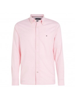 Tommy Hilfiger 1985 Collection TH Flex Regular Fit Shirt In Classic Pink - MW0MW29968 TOL