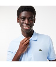 Lacoste Men's Trim Accent Regular Fit Pique Polo Shirt In Pale Blue - PH9875