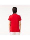 Lacoste Men's Crew Neck Pima Cotton Jersey T-shirt In Red - TH6709 00 240