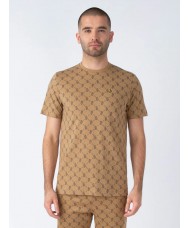 Luke "Lineker" Crew Neck T Shirt In Caramel - M730162