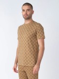 Luke "Lineker" Crew Neck T Shirt In Caramel - M730162