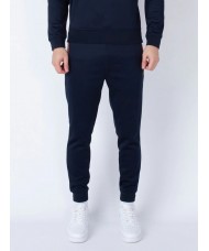 Luke Hobart Cuffed Joggers In Dark Navy Blue - M730364