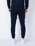 Luke Hobart Cuffed Joggers In Dark Navy Blue - M730364