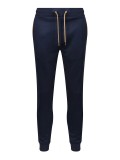 Luke Hobart Cuffed Joggers In Dark Navy Blue - M730364