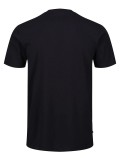 Luke "Kane" Overprinted Crew Neck T Shirt In Navy Cream & Caramel - M750150
