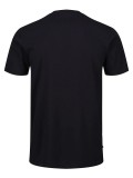 Luke "Kane" Overprinted Crew Neck T Shirt In Navy Cream & Caramel - M750150