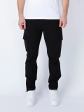 Luke Semantic Cargo Trousers In Black M750450
