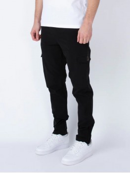 Luke Semantic Cargo Trousers In Black M750450