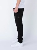 Luke Semantic Cargo Trousers In Black M750450