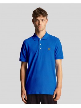Lyle & Scott Plain Polo Shirt In Spring Blue - SP400VOG W584