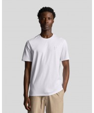 Lyle & Scott Tonal Eagle Crew Neck T-Shirt In White - TS400TON