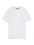 Lyle & Scott Tonal Eagle Crew Neck T-Shirt In White - TS400TON