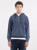 Replay Half Zipper Hoodie in mid blue - M6829 .000.23688M