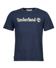 Timberland Men's Camo Logo T Shirt In Navy Blue - TB0A5UNF 433