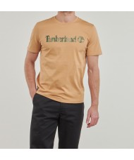 Timberland Men's Camo Logo T Shirt In Camel - TB0A5UNF 433