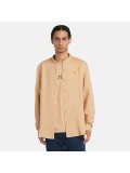 Timberland Men's Mill Brook Korean-collar Linen Shirt In Yellow - TB 0A2DC1EH3