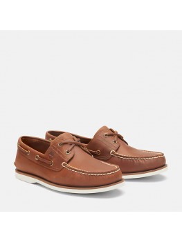 Timberland Men’s Classic Two Eye Boat Shoe In Brown - Style Number TB 0A43V9877