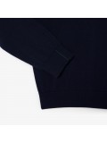 Lacoste Men's Cotton Crew Neck Sweater In Navy Blue  AH-1985 00 166