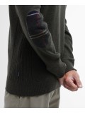 Barbour Holden Lambswool Half Zip Jumper In Olive - MKN0837OL91