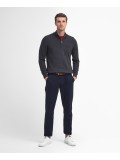 Barbour Cotton Half Zip Sweater In Charcoal  - MKN1074CH91