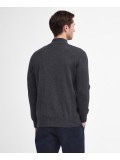 Barbour Cotton Half Zip Sweater In Charcoal  - MKN1074CH91