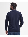 Barbour Cotton Half Zip Sweater In Navy Blue - MKN1074NY91