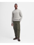 Barbour Grangetown Merino Wool Crew Neck Sweater In Light Grey - MKN1584GY15