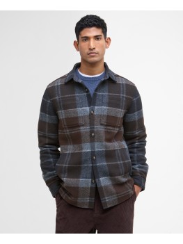 Barbour Chapter Check Overshirt In Midnight Oak Tartan - MOS0400TN38