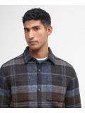 Barbour Chapter Check Overshirt In Midnight Oak Tartan - MOS0400TN38
