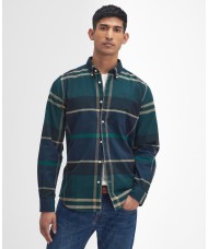 Barbour Men's Iceloch Check Tailored Fit Shirt In Greenloch  - MSH4994TN23