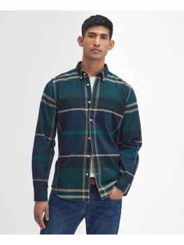 Barbour Men's Iceloch Check Tailored Fit Shirt In Greenloch  - MSH4994TN23