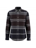 Barbour Men's Iceloch Check Tailored Fit Shirt In Midnight Oak Tartan  - MSH4994TN38