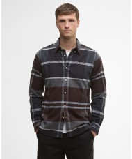 Barbour Men's Iceloch Check Tailored Fit Shirt In Midnight Oak Tartan  - MSH4994TN38