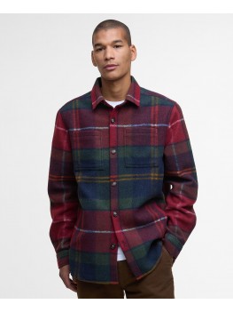 Barbour Chapter Check Overshirt In Winterberry Tartan - MOS0400TN69