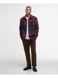 Barbour Chapter Check Overshirt In Winterberry Tartan - MOS0400TN69