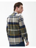 Barbour Men's Iceloch Check Tailored Fit Shirt In Forest Mist  - MSH4994TN16