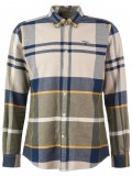 Barbour Men's Iceloch Check Tailored Fit Shirt In Forest Mist  - MSH4994TN16