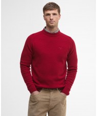Barbour Grangetown Merino Wool Crew Neck Sweater In Biker Red - MKN1584RE32