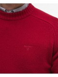 Barbour Grangetown Merino Wool Crew Neck Sweater In Biker Red - MKN1584RE32