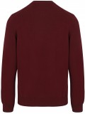 Lacoste Men's Cotton Mix Crew Neck Sweater In Burgundy AH-0128-00-476 Lacoste Men's Cotton Mix Crew Neck Sweater In Burgundy AH-0128-00-476
