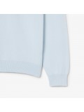 Lacoste Zipped High Neck Cotton Sweater In Sky Blue - AH1980 - 00 - T01 Lacoste Zipped High Neck Cotton Sweater In Sky Blue - AH1980 - 00 - T01