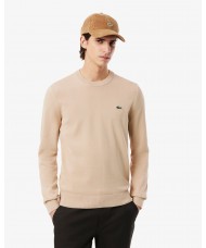 Lacoste Men's Cotton Crew Neck Sweater In Beige  AH-1985 00 025