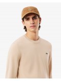Lacoste Men's Cotton Crew Neck Sweater In Beige  AH-1985 00 025