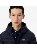 Lacoste Men’s Water-Repellent Quilted Puffed Jacket In Navy Blue BH2909 00 HDE