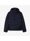 Lacoste Men’s Water-Repellent Quilted Puffed Jacket In Navy Blue BH2909 00 HDE