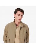 Lacoste Men’s Water-Repellent Twill Harrington Jacket in Beige - BH7186 00 CB8