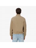 Lacoste Men’s Water-Repellent Twill Harrington Jacket in Beige - BH7186 00 CB8