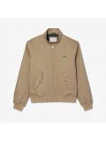 Lacoste Men’s Water-Repellent Twill Harrington Jacket in Beige - BH7186 00 CB8