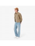 Lacoste Men’s Water-Repellent Twill Harrington Jacket in Beige - BH7186 00 CB8